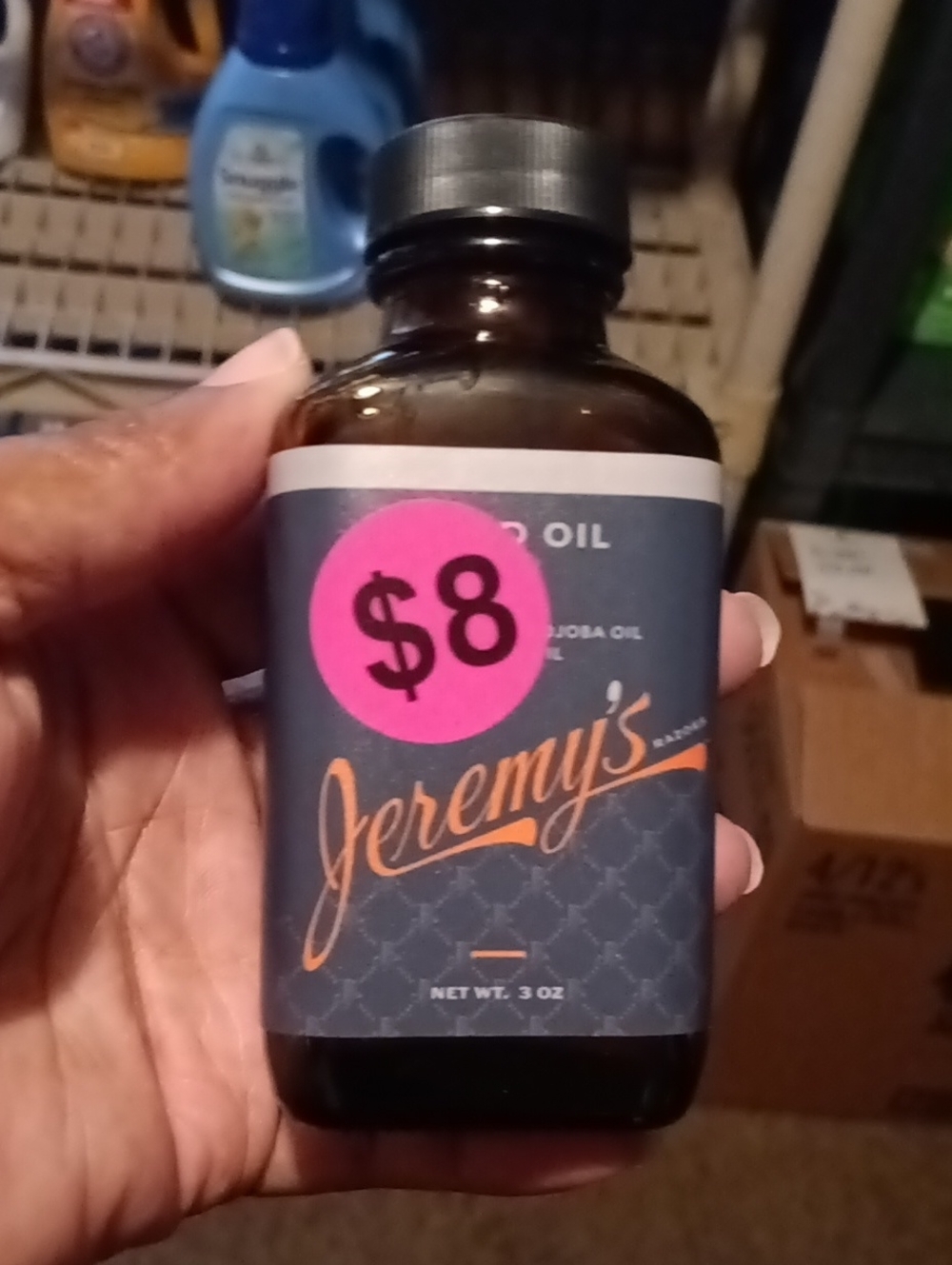 Men Grooming Oil - Black Bottle